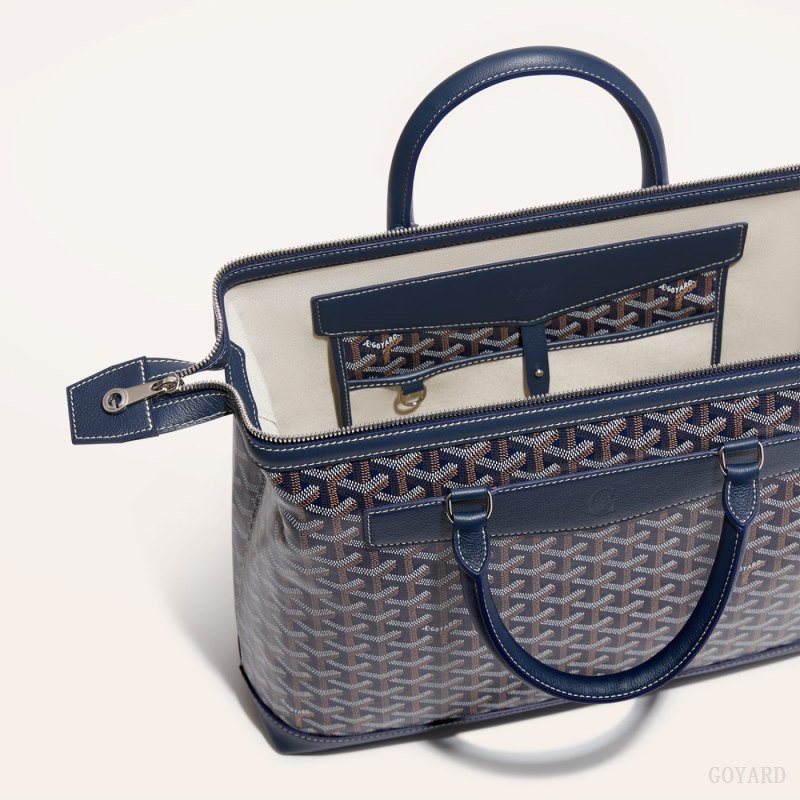 Bolsas Goyard Cisalpin Document Case Azul Marinho Azuis | GY-KIN0127