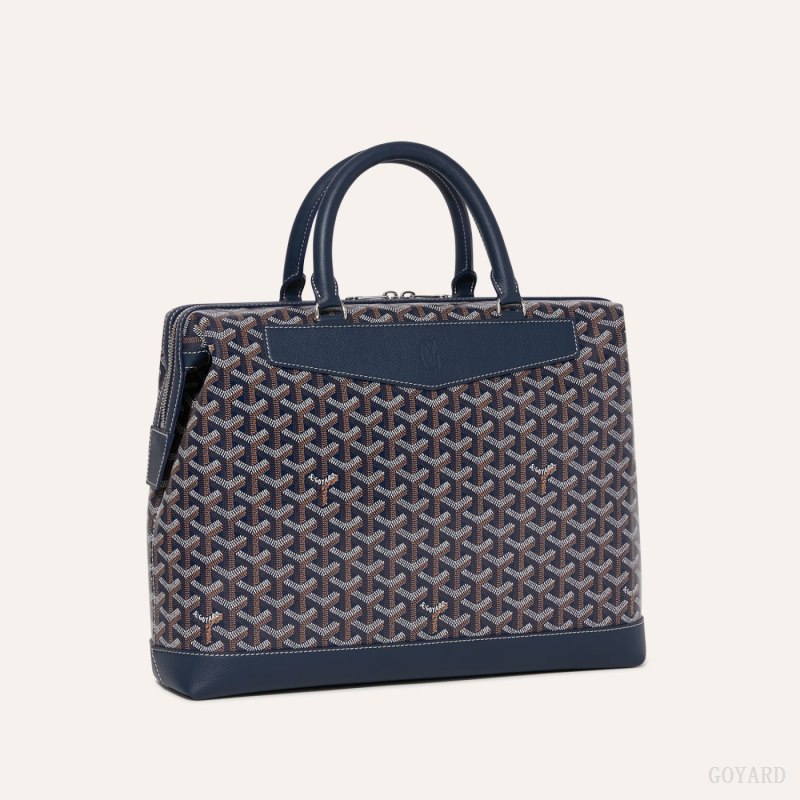 Bolsas Goyard Cisalpin Document Case Azul Marinho Azuis | GY-KIN0127