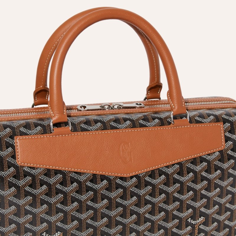 Bolsas Goyard Cisalpin Document Case Pretas Marrom | GY-QNF2719