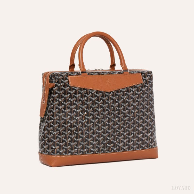 Bolsas Goyard Cisalpin Document Case Pretas Marrom | GY-QNF2719