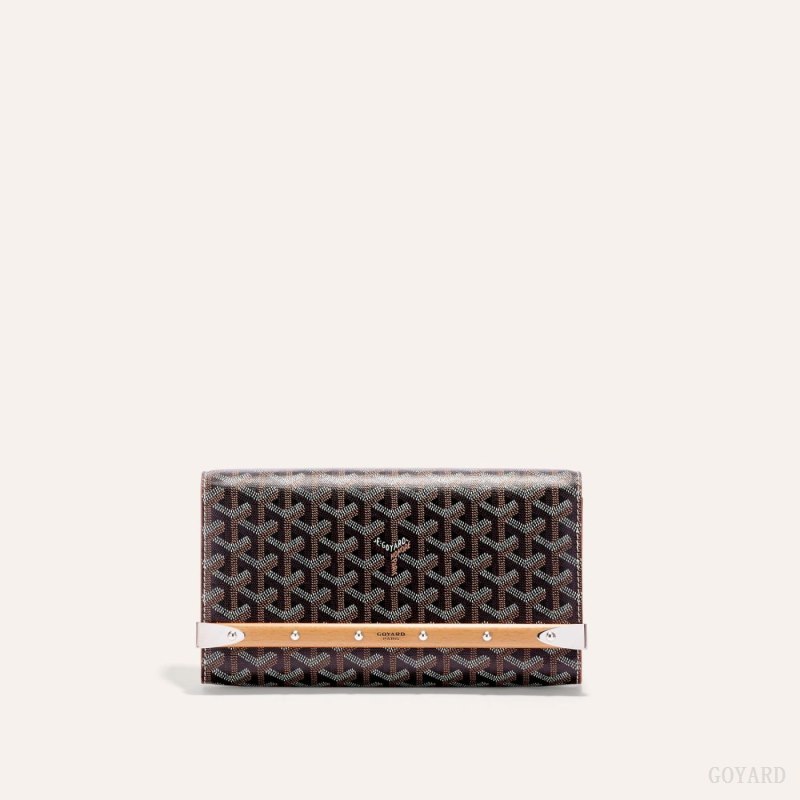 Bolsas Goyard Monte-Carlo PM Clutch Pretas Marrom | GY-HEG9445