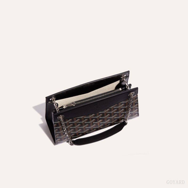 Bolsas Goyard Rouette Structuré Mini Bag Pretas | GY-JWW5392