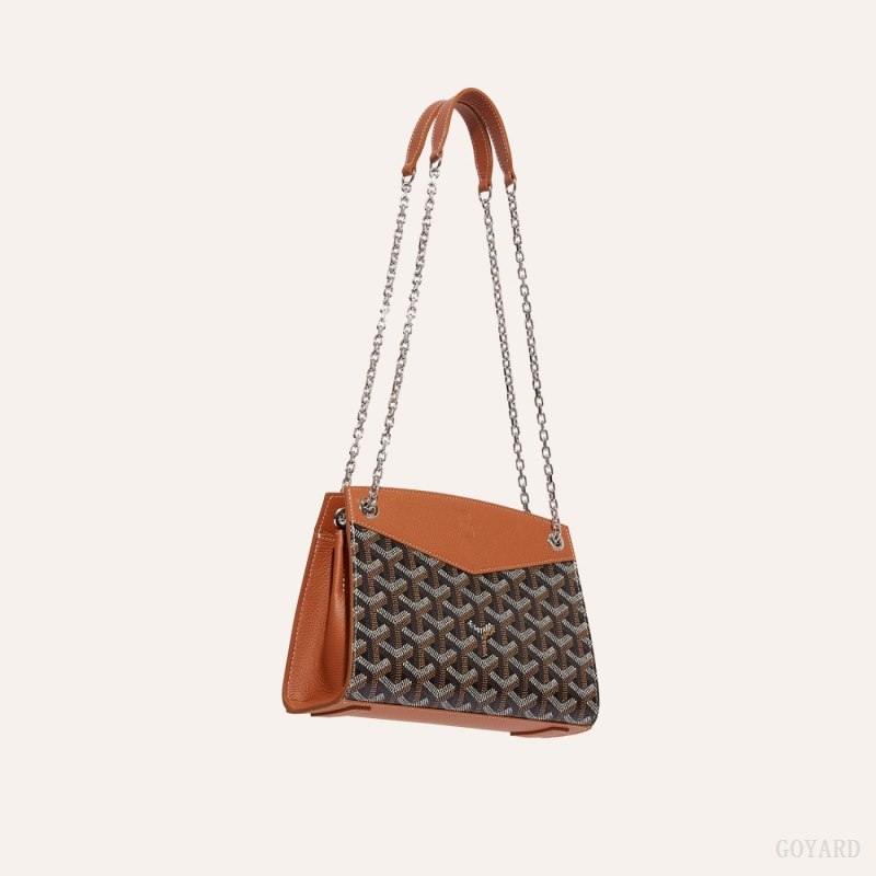 Bolsas Goyard Rouette Structuré Mini Bag Pretas Marrom | GY-IVX9034