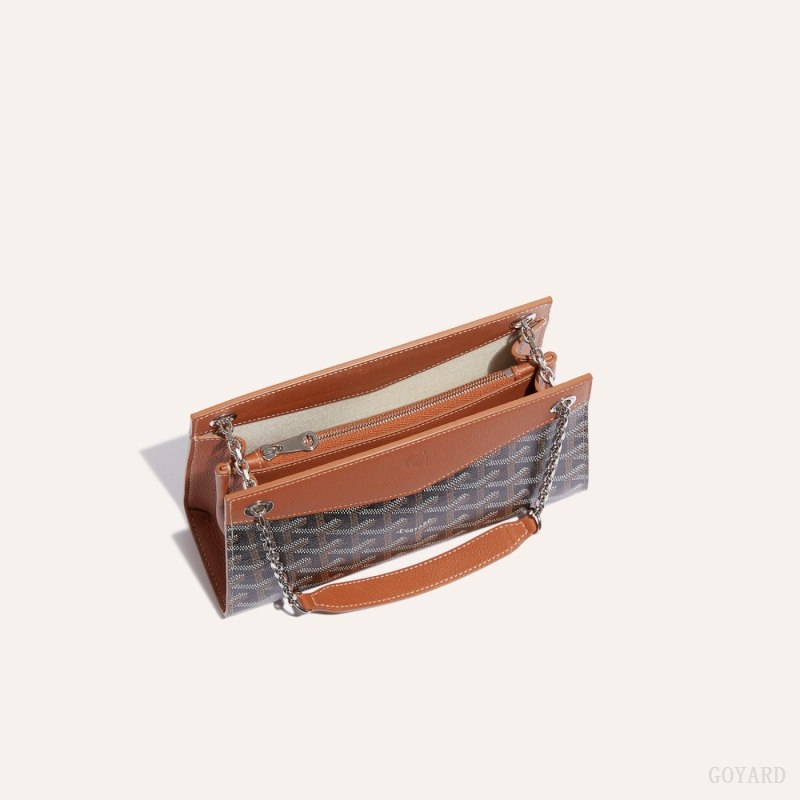 Bolsas Goyard Rouette Structuré Mini Bag Pretas Marrom | GY-IVX9034