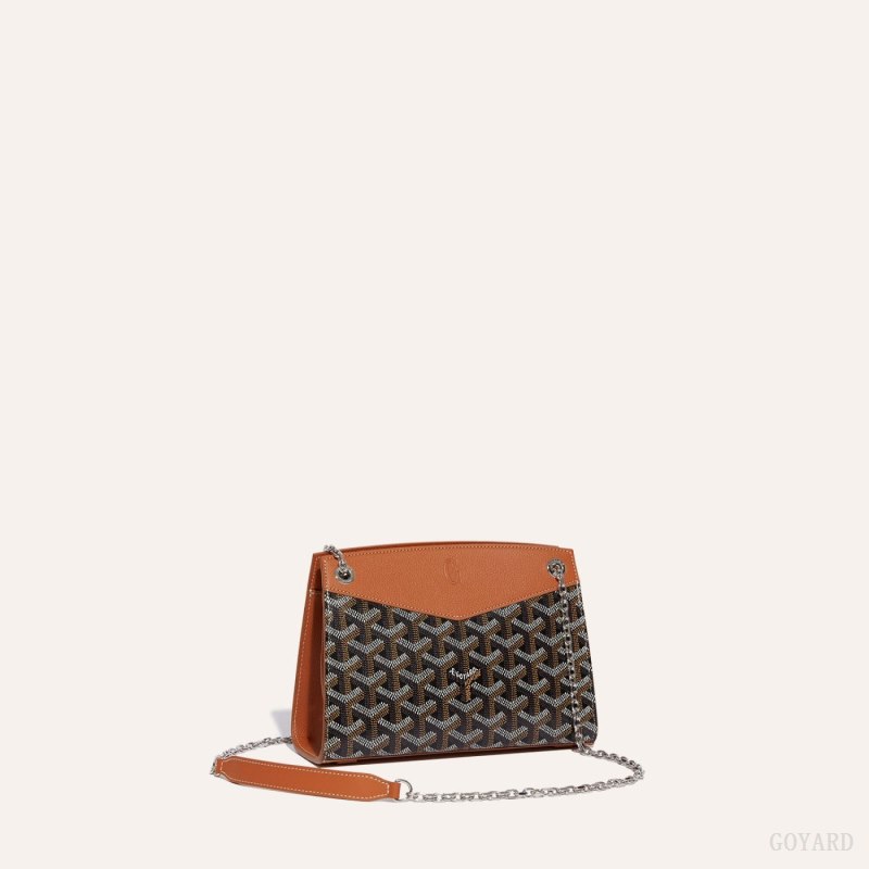 Bolsas Goyard Rouette Structuré Mini Bag Pretas Marrom | GY-IVX9034