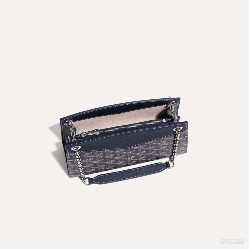 Bolsas Goyard Rouette Structuré Mini Bag Azul Marinho Azuis | GY-GUZ4944