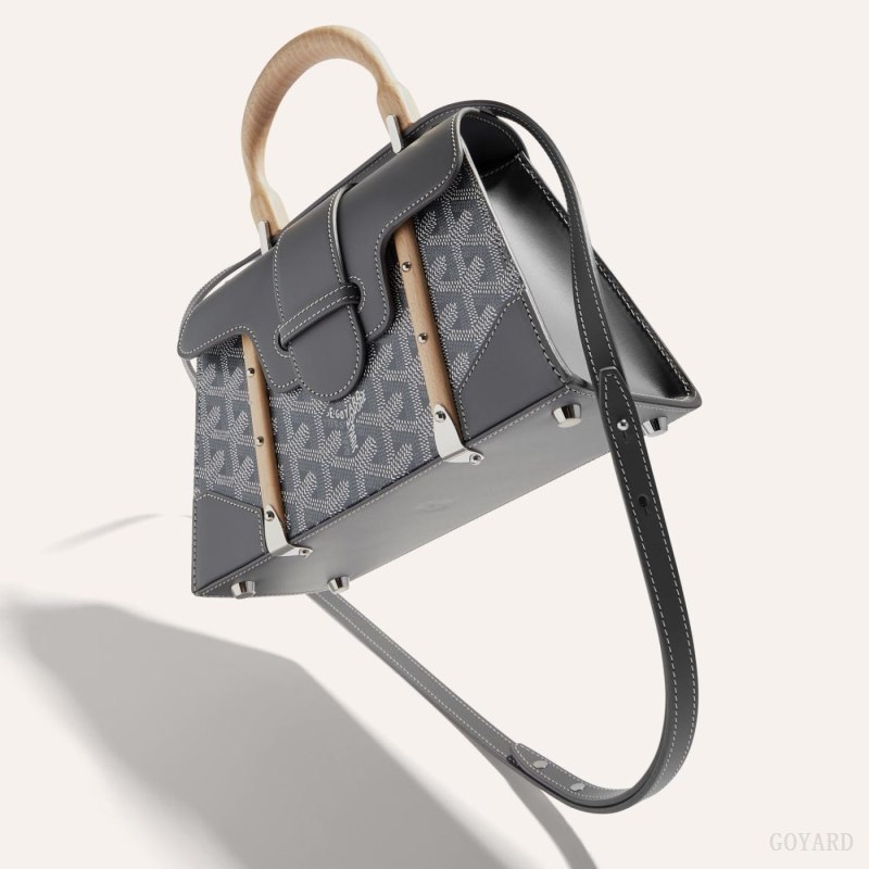 Bolsas Goyard SAÏGON STRUCTURE MINI BAG Cinzentas | GY-IFP8222