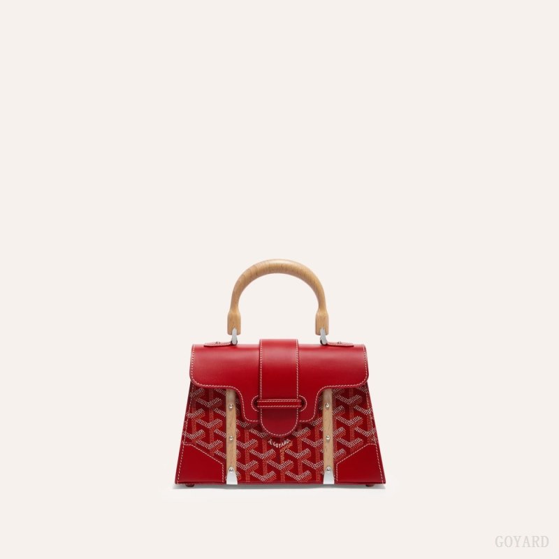 Bolsas Goyard SAÏGON STRUCTURE MINI BAG Vermelhas | GY-OAY5902