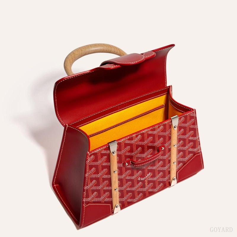 Bolsas Goyard SAÏGON STRUCTURE MINI BAG Vermelhas | GY-OAY5902