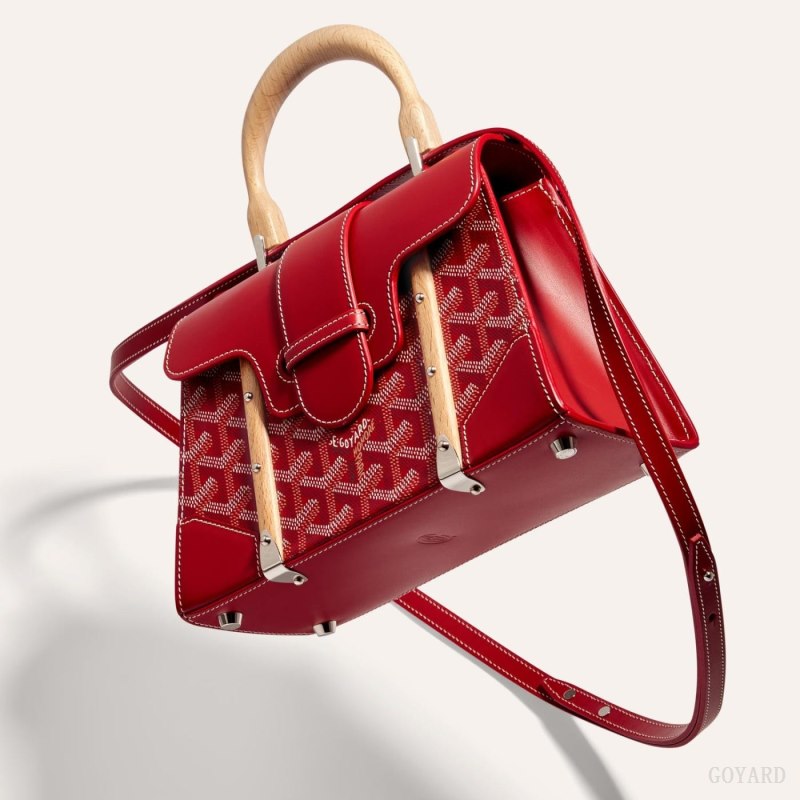 Bolsas Goyard SAÏGON STRUCTURE MINI BAG Vermelhas | GY-OAY5902