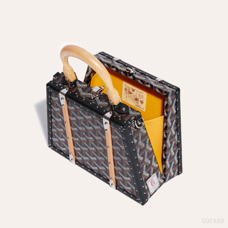 Bolsas Goyard Saïgon Mini Trunk Bag Pretas | GY-UJC9405