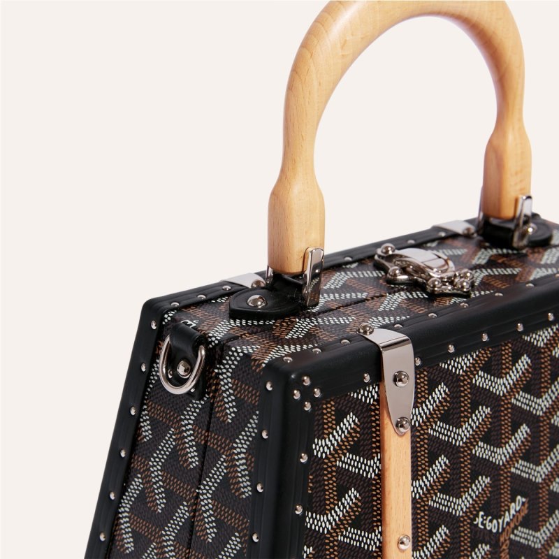 Bolsas Goyard Saïgon Mini Trunk Bag Pretas | GY-UJC9405