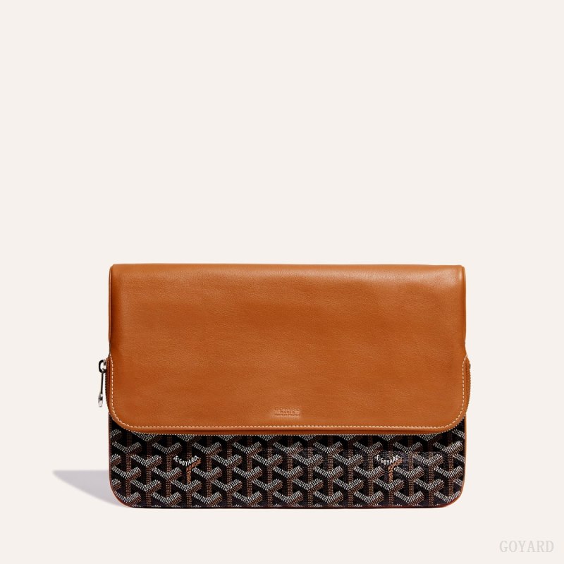 Bolsas Goyard Sainte-Marie GM Clutch Pretas Marrom | GY-JFE5654