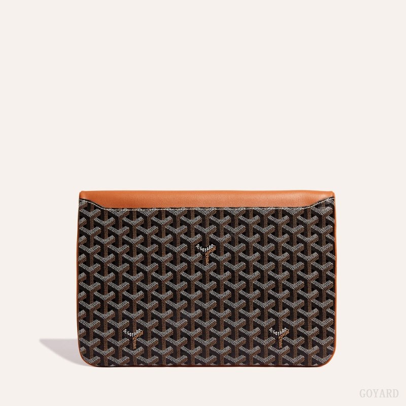 Bolsas Goyard Sainte-Marie GM Clutch Pretas Marrom | GY-JFE5654