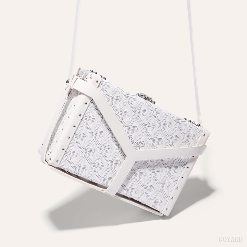 Bolsas Mini Goyard MINAUDIÈRE TRUNK BAG Branco | GY-KBH8082