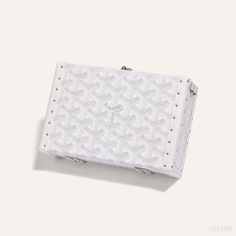Bolsas Mini Goyard MINAUDIÈRE TRUNK BAG Branco | GY-KBH8082