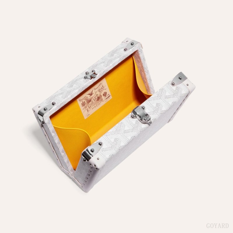 Bolsas Mini Goyard MINAUDIÈRE TRUNK BAG Branco | GY-KBH8082