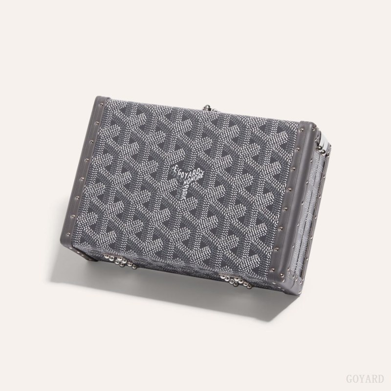 Bolsas Mini Goyard MINAUDIÈRE TRUNK BAG Cinzentas | GY-SFW1484