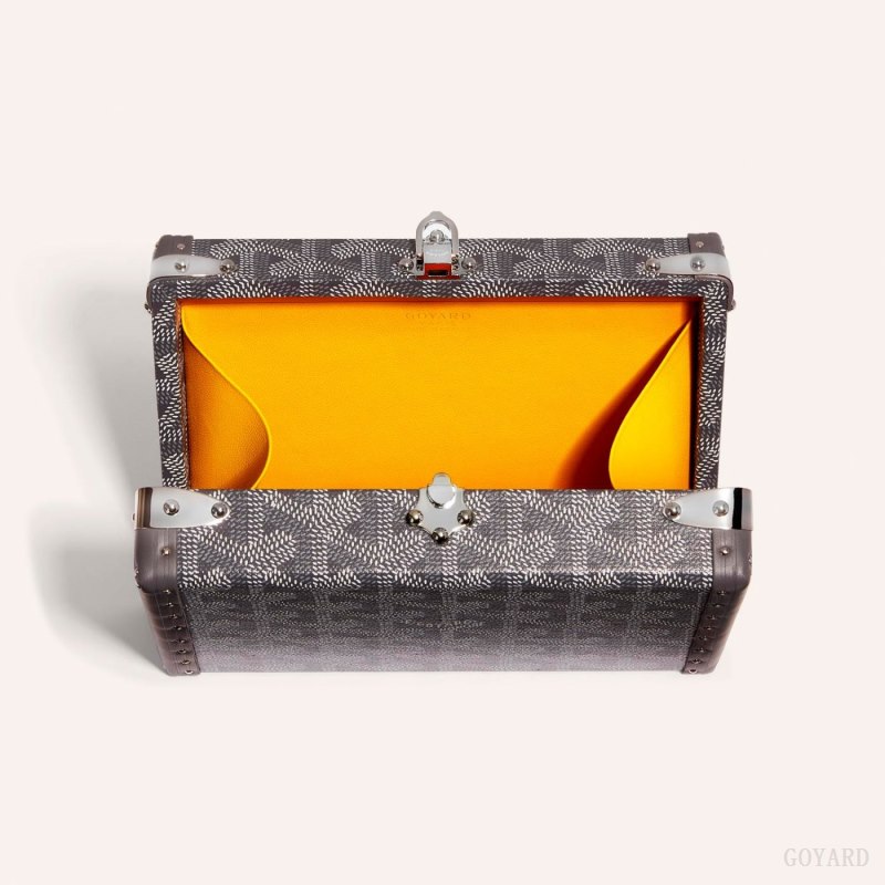 Bolsas Mini Goyard MINAUDIÈRE TRUNK BAG Cinzentas | GY-SFW1484