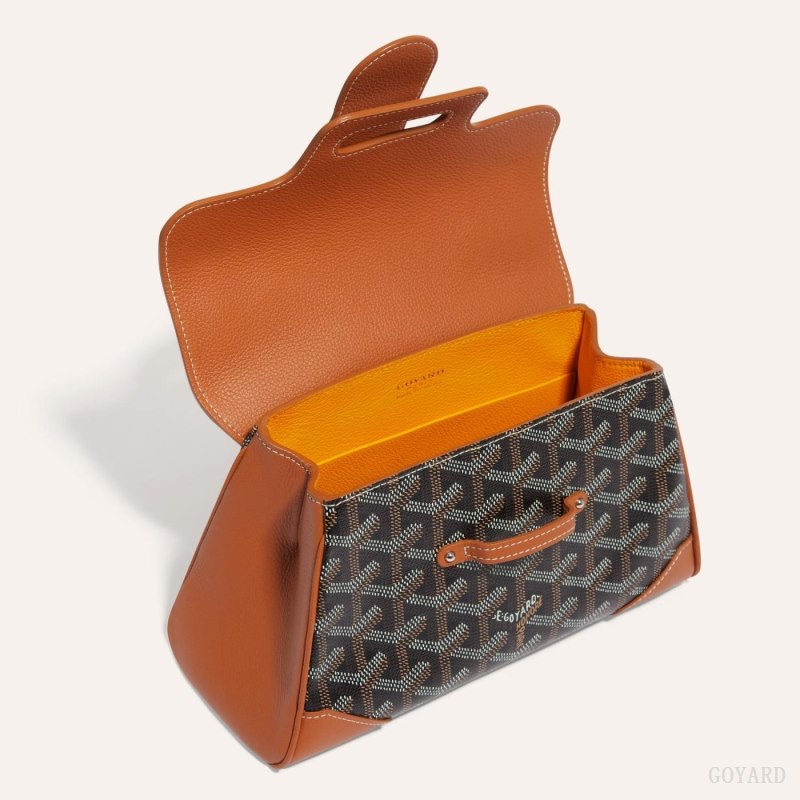 Bolsas Mini Goyard SAIGON SOUPLE MINI BAG Pretas Marrom | GY-IMM5706
