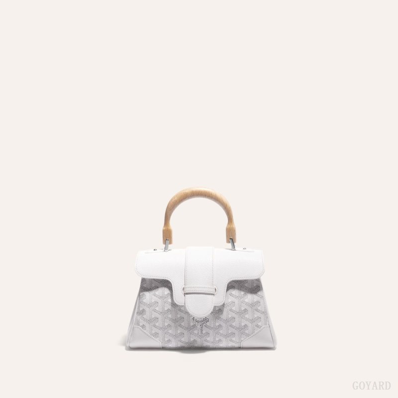 Bolsas Mini Goyard SAIGON SOUPLE MINI BAG Branco | GY-FEA7506