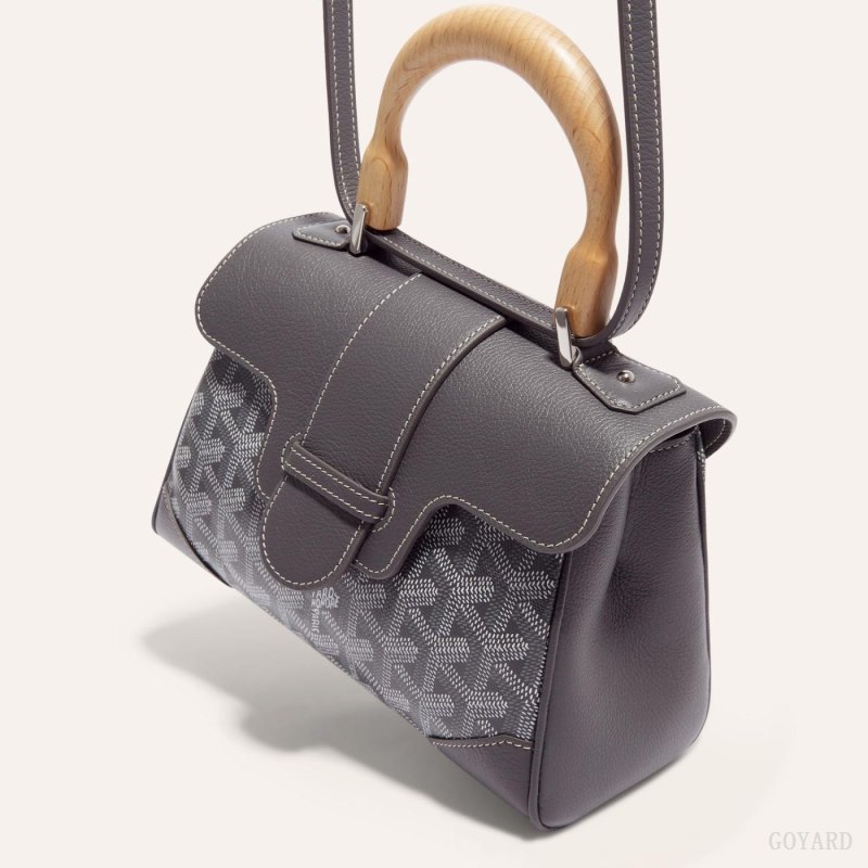 Bolsas Mini Goyard SAIGON SOUPLE MINI BAG Cinzentas | GY-CLD6414