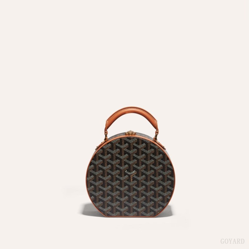 Bolsas Mini Goyard THE ALTO HATBOX TRUNK BAG Pretas Marrom | GY-FMG4777