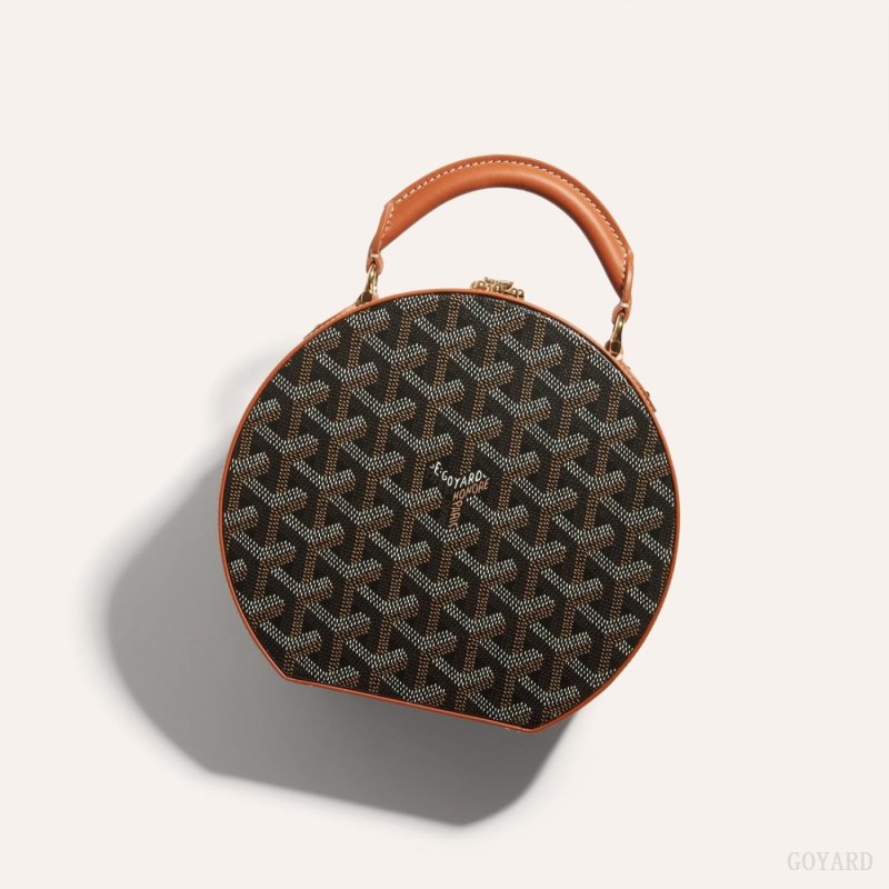 Bolsas Mini Goyard THE ALTO HATBOX TRUNK BAG Pretas Marrom | GY-FMG4777