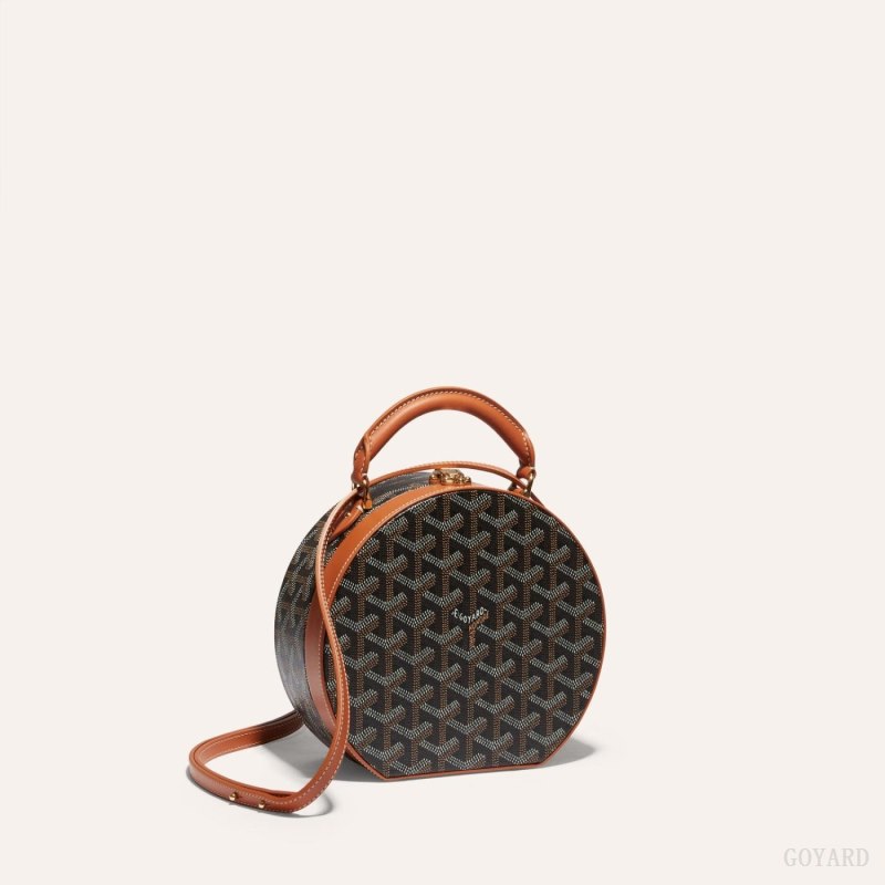 Bolsas Mini Goyard THE ALTO HATBOX TRUNK BAG Pretas Marrom | GY-FMG4777