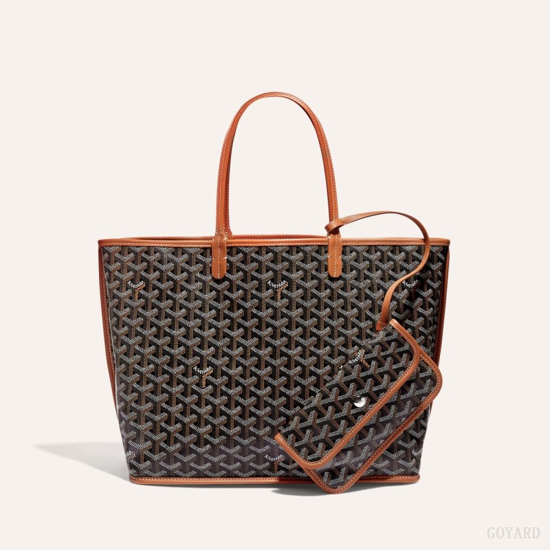 Bolsas Tote Goyard ANJOU PM BAG Pretas Marrom | GY-UNC4382