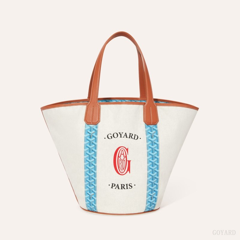Bolsas Tote Goyard BELHARRA BAG Turquesa Marrom | GY-YRQ1706