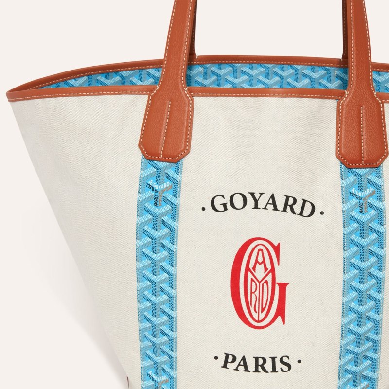 Bolsas Tote Goyard BELHARRA BAG Turquesa Marrom | GY-YRQ1706