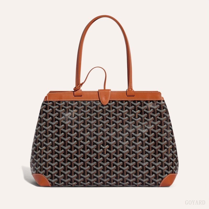 Bolsas Tote Goyard BELLECHASSE BIAUDE PM BAG Pretas Marrom | GY-GRT7074