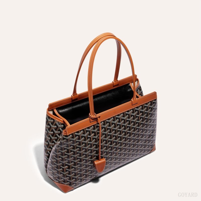 Bolsas Tote Goyard BELLECHASSE BIAUDE PM BAG Pretas Marrom | GY-GRT7074