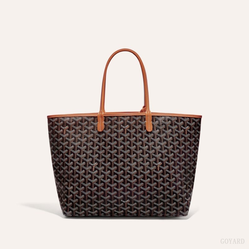 Bolsas Tote Goyard SAINT LOUIS PM BAG Pretas Marrom | GY-JYS7053