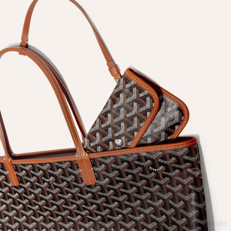 Bolsas Tote Goyard SAINT LOUIS PM BAG Pretas Marrom | GY-JYS7053