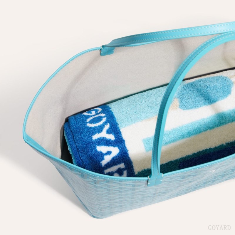 Bolsas Tote Goyard Saint Louis GM Bag and Balise Beach Towel Turquesa | GY-TOO8139