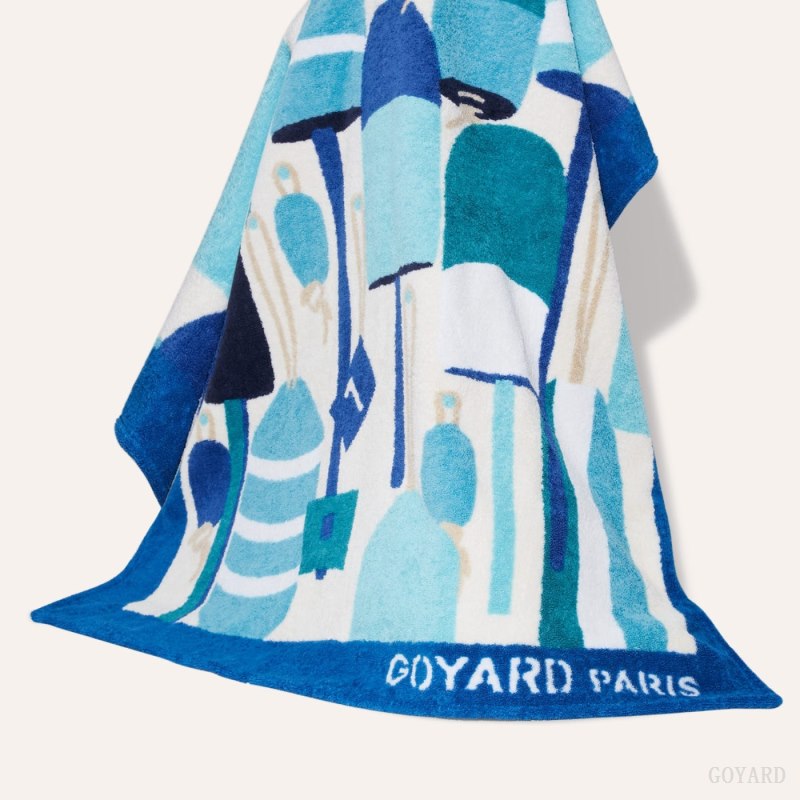 Bolsas Tote Goyard Saint Louis GM Bag and Balise Beach Towel Turquesa | GY-TOO8139