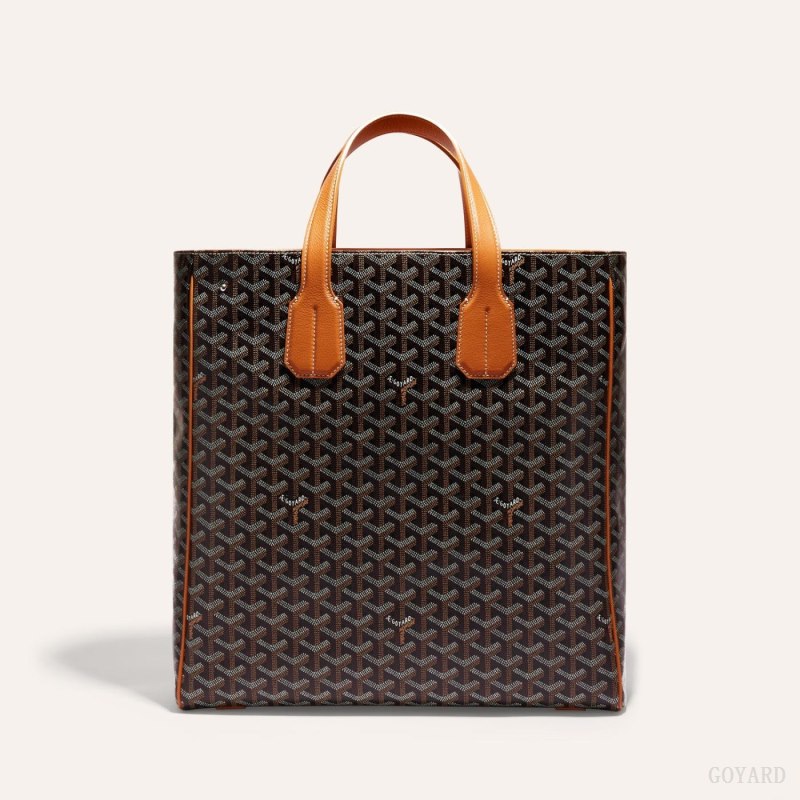 Bolsas Tote Goyard VOLTAIRE BAG Pretas Marrom | GY-ULR4134