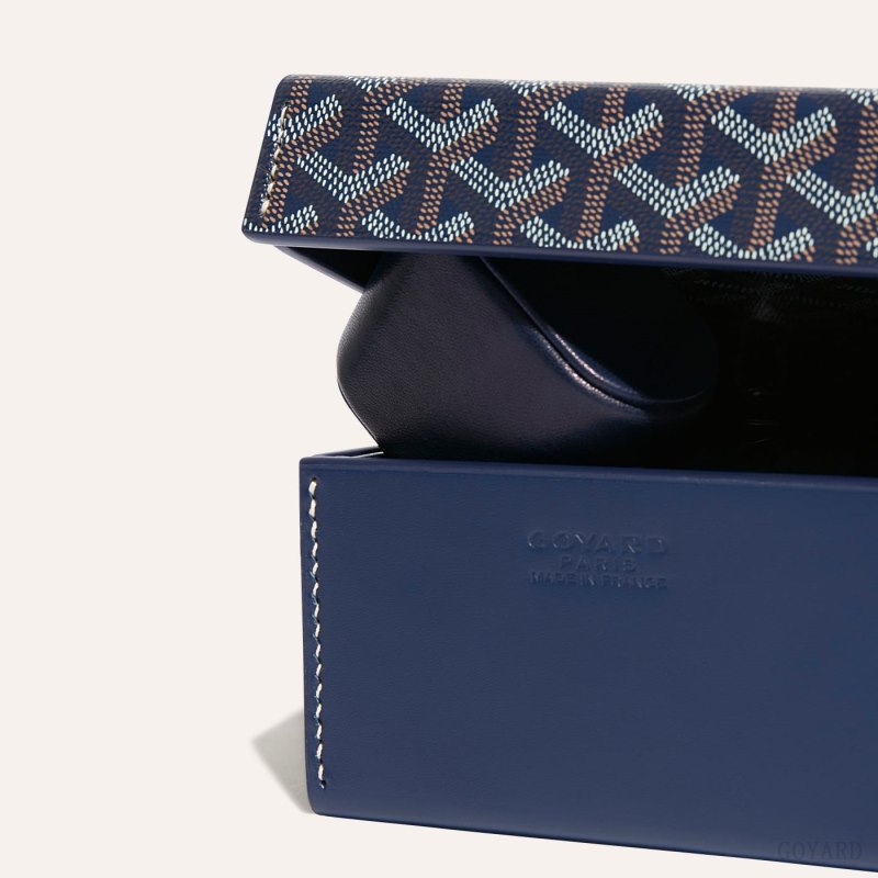 Boxes Goyard 4 WATCH CASE Azul Marinho Azuis | GY-GVL3160