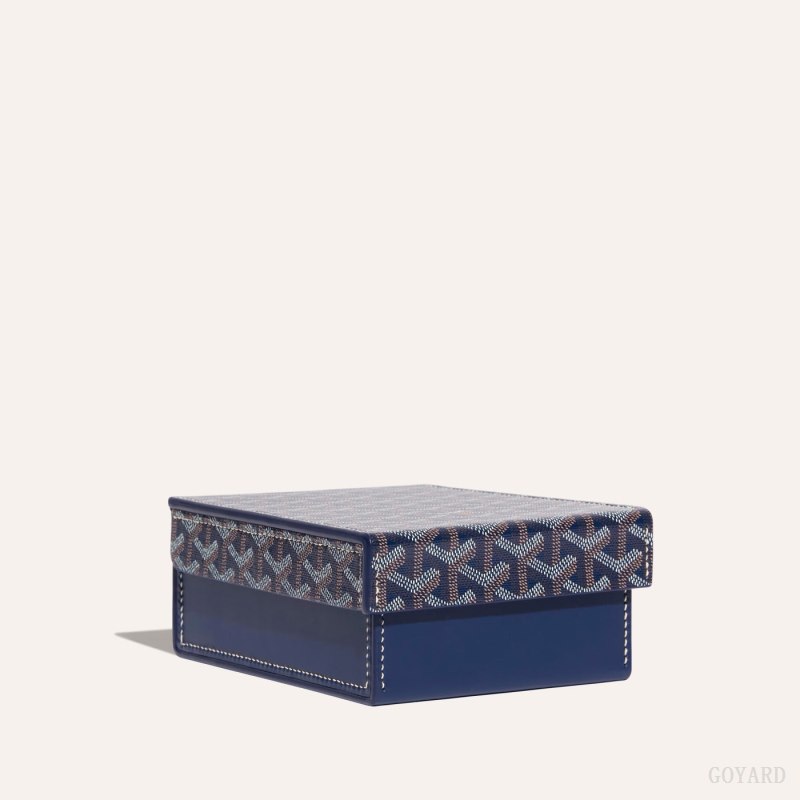 Boxes Goyard 4 WATCH CASE Azul Marinho Azuis | GY-GVL3160