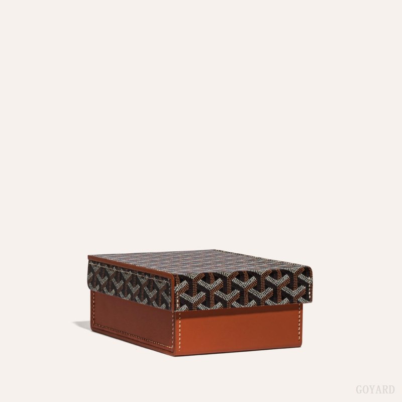 Boxes Goyard 4 WATCH CASE Pretas Marrom | GY-ISN9287