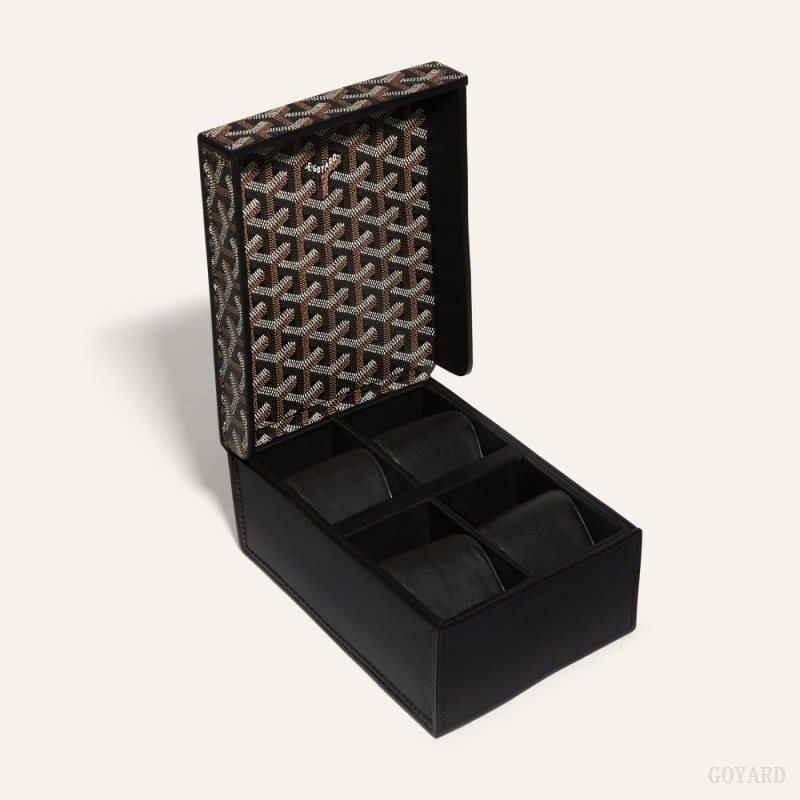 Boxes Goyard 4 WATCH CASE Pretas | GY-YAT1304
