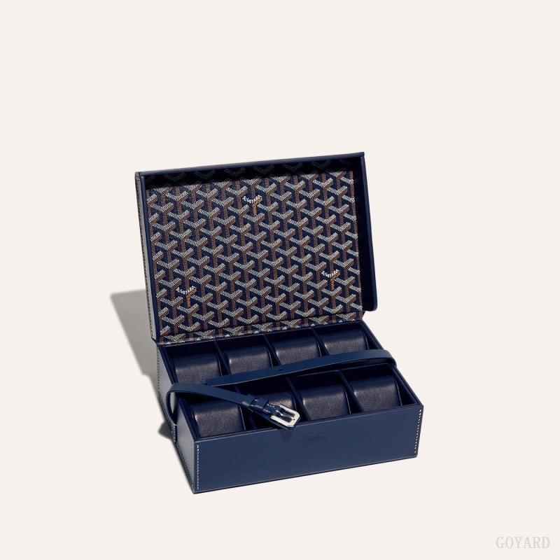 Boxes Goyard 8 WATCH CASE Azul Marinho Azuis | GY-YYM5968