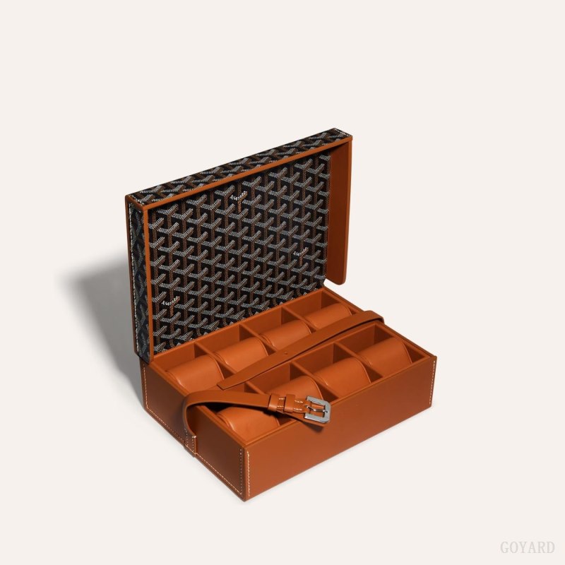 Boxes Goyard 8 WATCH CASE Pretas Marrom | GY-HHE6947