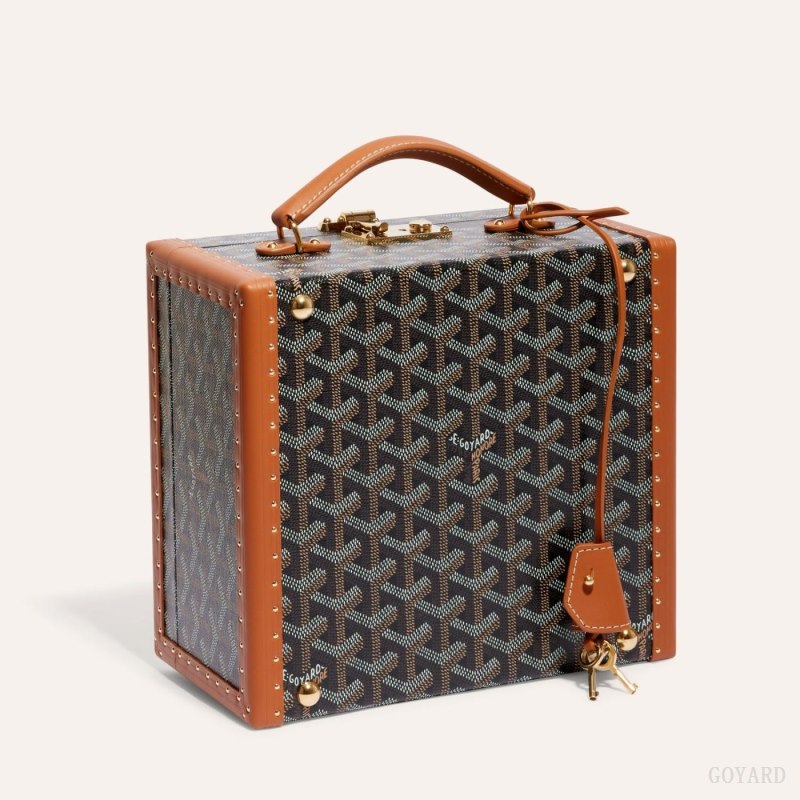 Boxes Goyard JOUX 6 WATCH CASE Pretas Marrom | GY-ZNO7349