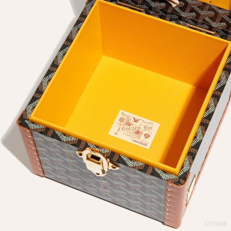 Boxes Goyard PARIS CASE Pretas Marrom | GY-XBD2604