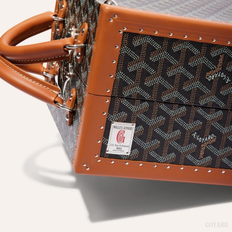 Boxes Goyard TRAVEL BOWL Pretas Marrom | GY-ULY4621