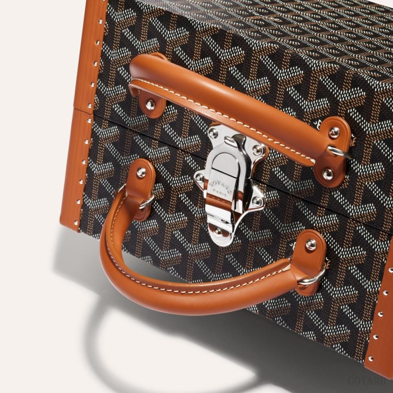 Boxes Goyard TRAVEL BOWL Pretas Marrom | GY-ULY4621