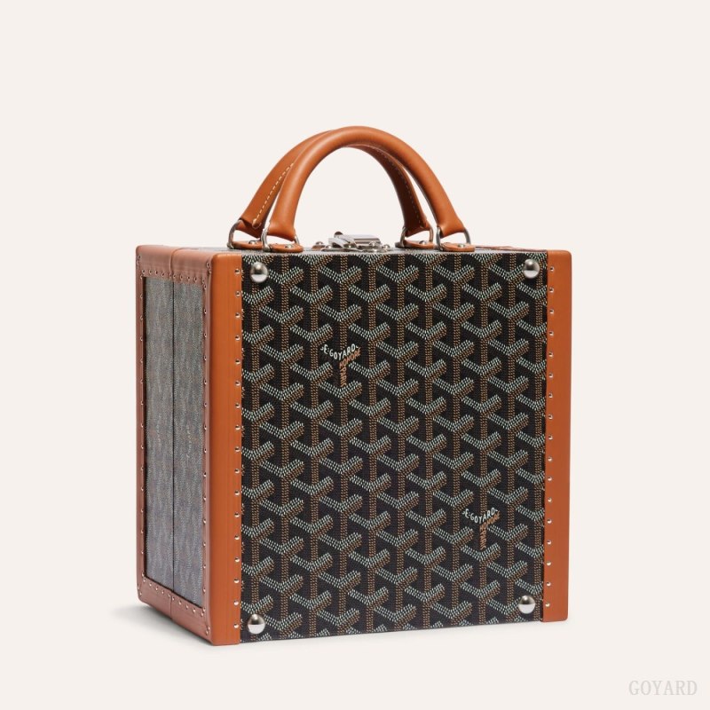 Boxes Goyard TRAVEL BOWL Pretas Marrom | GY-ULY4621